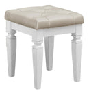 Allura Vanity Stool in White 1916W-14