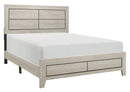 Quinby Full Panel Bed in Light Brown 1525F-1