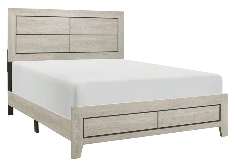 Quinby King Panel Bed in Light Brown 1525K-1EK - Ace Furniture and Decor