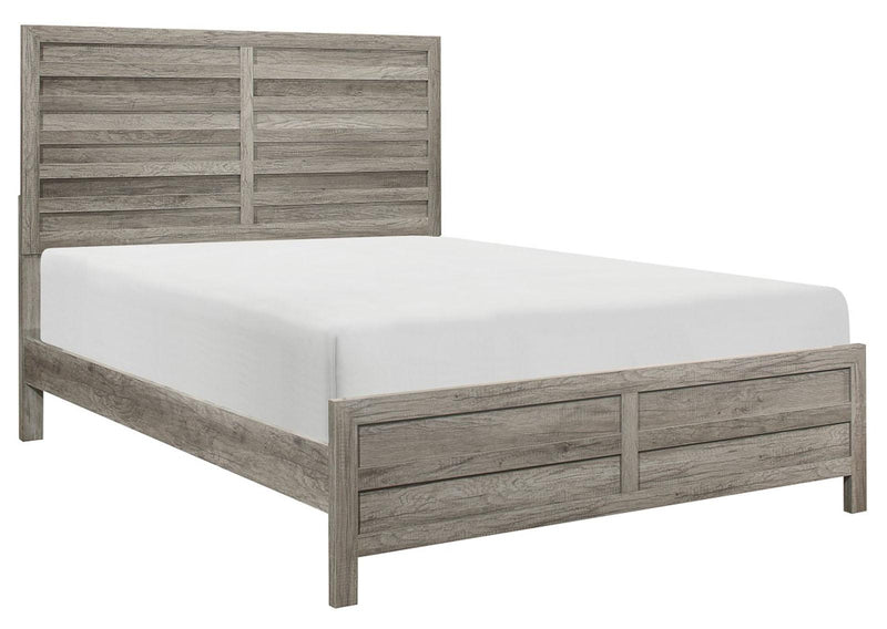 Mandan Queen Panel Bed in Weathered Gray 1910GY-1* - Ace Furniture and Decor