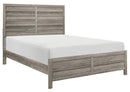 Mandan Queen Panel Bed in Weathered Gray 1910GY-1*