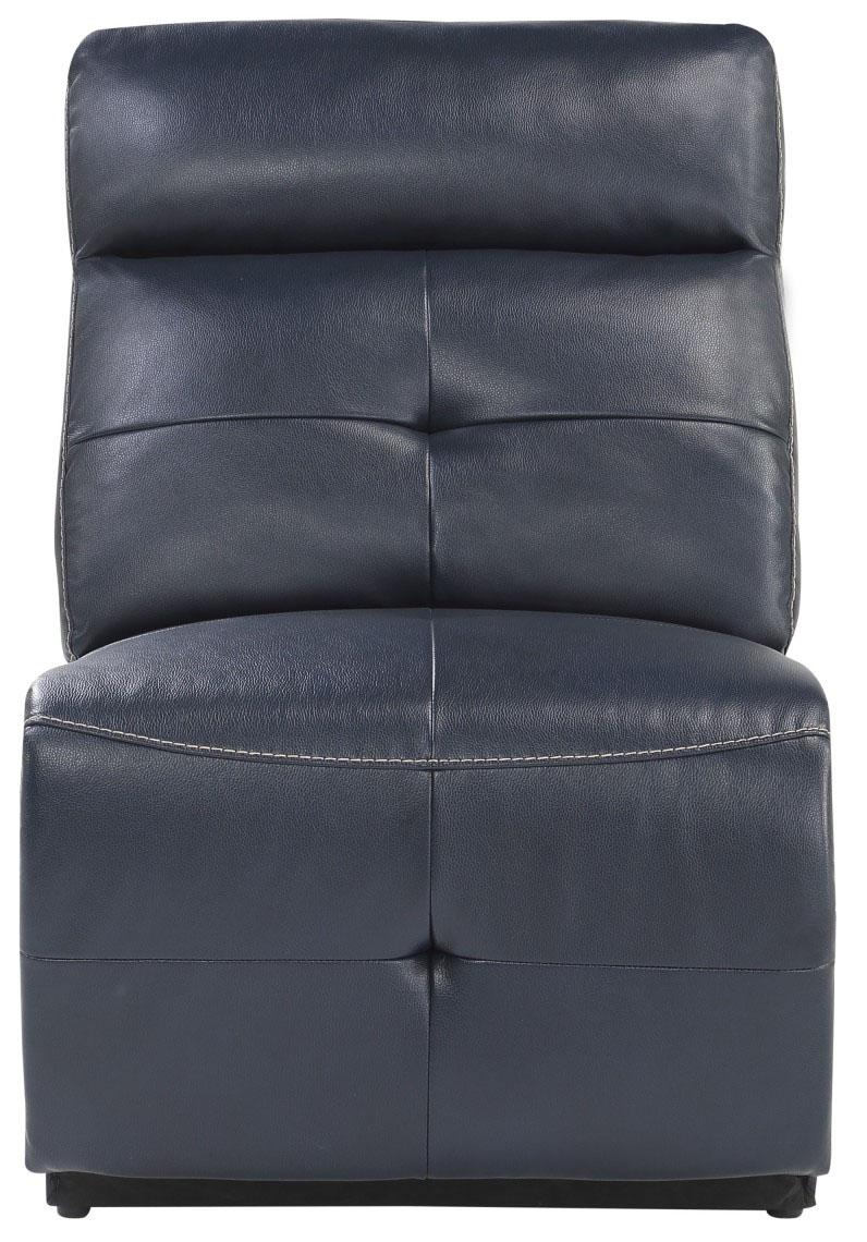 Avenue Armless Reclining Chair in Navy 9469NVB-AR image