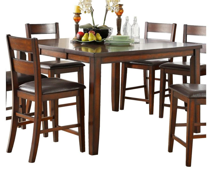 Mantello Counter Height Chair in Cherry (Set of 2) - Ace Furniture and Decor