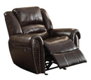 Center Hill Glider Reclining Chair in Dark Brown 9668BRW-1