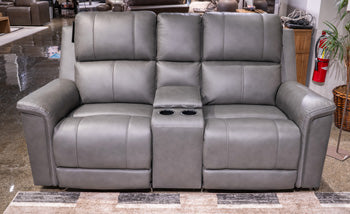 Bleckley Power Reclining Loveseat with Console - Ace Furniture and Decor