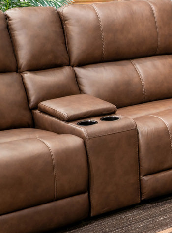 Bleckley Power Reclining Sectional Loveseat with Console - Ace Furniture and Decor