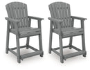 Sanctuary Beach Outdoor Counter Height Bar Stool (Set of 2)