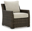 Brook Ranch Outdoor Lounge Chair with Cushion - Ace Furniture and Decor