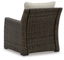 Brook Ranch Outdoor Lounge Chair with Cushion - Ace Furniture and Decor