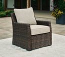 Brook Ranch Outdoor Lounge Chair with Cushion - Ace Furniture and Decor