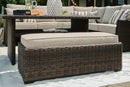 Brook Ranch Outdoor Sofa Sectional/Bench with Cushion (Set of 3) - Ace Furniture and Decor