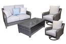 Elite Park Outdoor Loveseat, Lounge Chairs and Cocktail Table - Ace Furniture and Decor