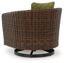Horizon Hall Outdoor Swivel Lounge Chair with Cushion - Ace Furniture and Decor