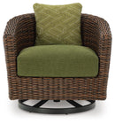 Horizon Hall Outdoor Swivel Lounge Chair with Cushion - Ace Furniture and Decor