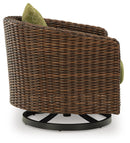 Horizon Hall Outdoor Swivel Lounge Chair with Cushion - Ace Furniture and Decor