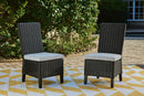 Beachcroft Outdoor Side Chair with Cushion (Set of 2) - Ace Furniture and Decor