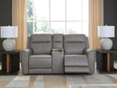 5Z-Comfort Power Reclining Loveseat with Console - Ace Furniture and Decor