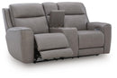 5Z-Comfort Power Reclining Loveseat with Console - Ace Furniture and Decor