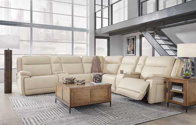 Double Deal Reclining Sectional with 2 Consoles - Ace Furniture and Decor