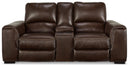 Alessandro Power Reclining Loveseat with Console - Ace Furniture and Decor