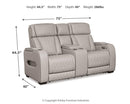Boyington Power Reclining Loveseat with Console - Ace Furniture and Decor