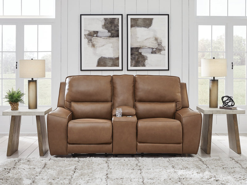DeepWakes Power Reclining Loveseat with Console - Ace Furniture and Decor