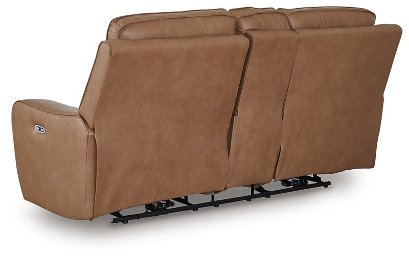 DeepWakes Power Reclining Loveseat with Console - Ace Furniture and Decor