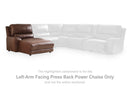DeepWakes Power Reclining Sectional with Chaise - Ace Furniture and Decor