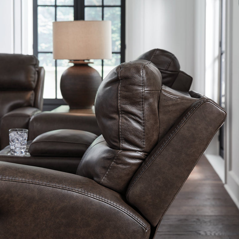 Crossplex Power Reclining Loveseat with Console - Ace Furniture and Decor