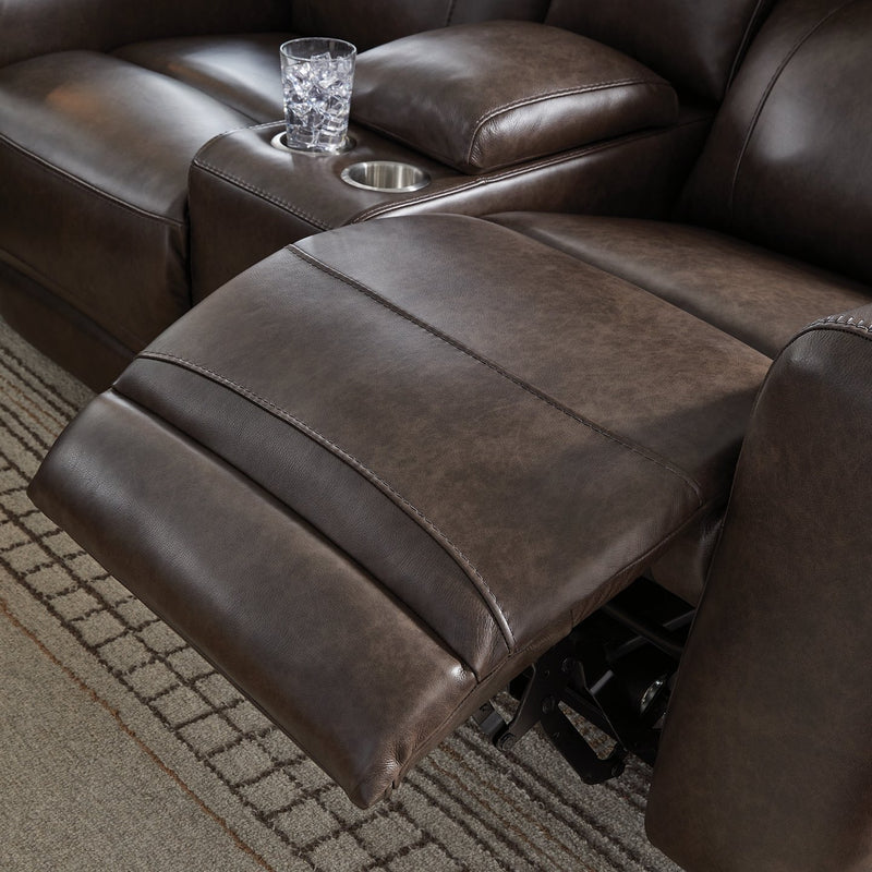Crossplex Power Reclining Loveseat with Console - Ace Furniture and Decor