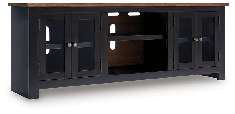 Wildenauer 76" TV Stand with Electric Fireplace - Ace Furniture and Decor