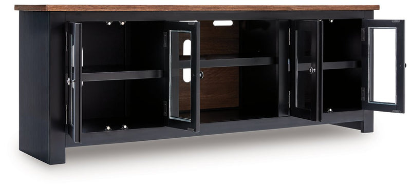 Wildenauer 76" TV Stand with Electric Fireplace - Ace Furniture and Decor
