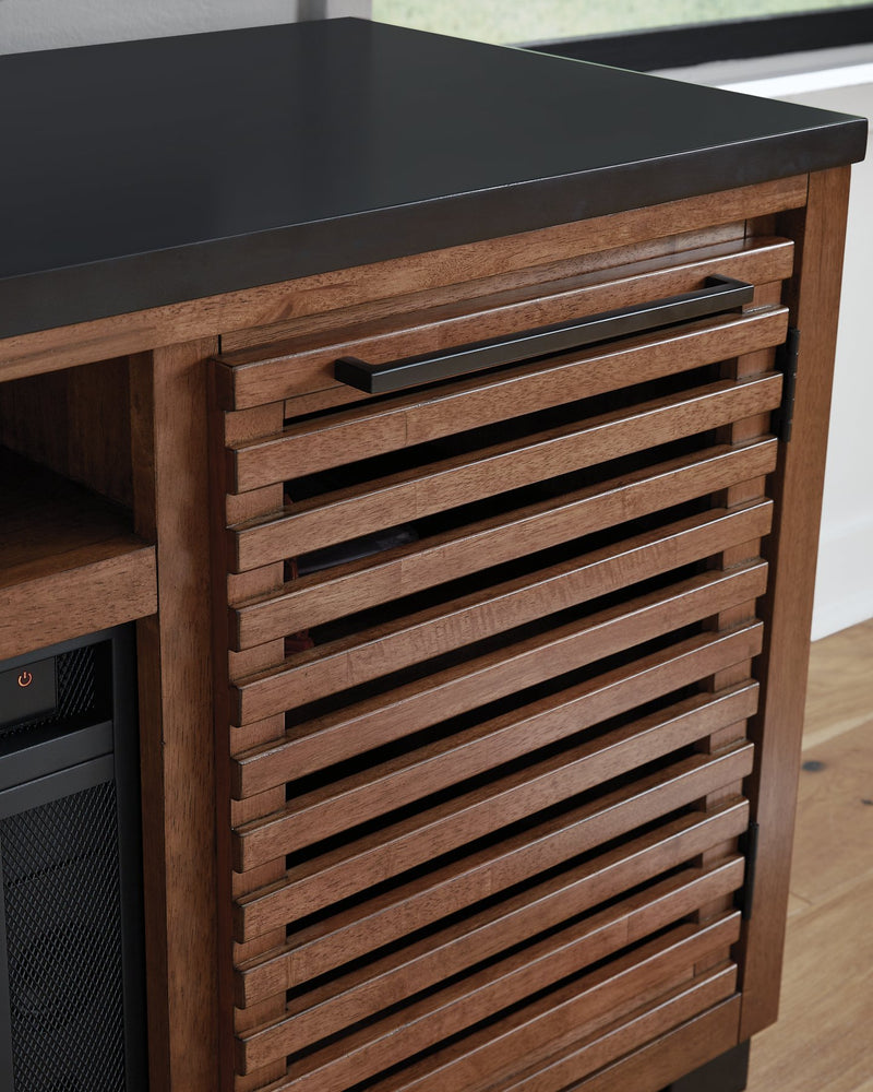 Kallari 84" TV Stand with Electric Fireplace - Ace Furniture and Decor