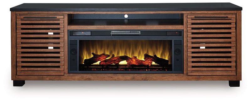 Kallari 84" TV Stand with Electric Fireplace - Ace Furniture and Decor