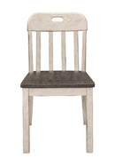 Clover Side Chair in White & Gray (Set of 2)