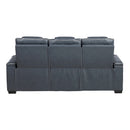 Apex Power Double Reclining Sofa With Center Drop-Down Cup Holders
