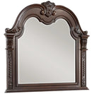Cavalier Mirror in Dark Cherry 1757-6