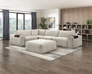 Tidal Ottoman with caster