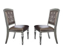 Orsina Side Chair in Silver (Set of 2)