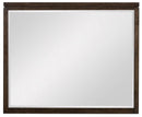Griggs Mirror in Dark Brown 1669-6