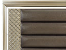 Loudon Queen Platform with Storage Bed in Champagne Metallic 1515-1*